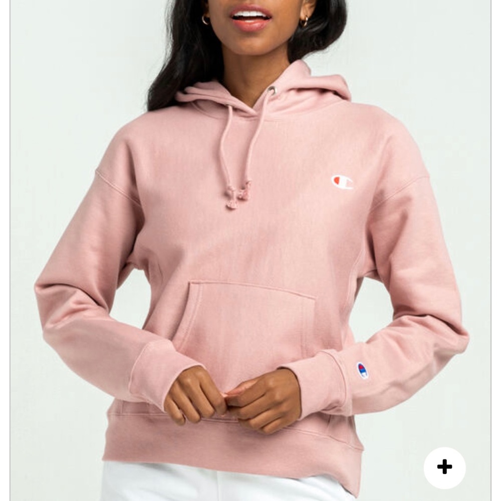 Champion light pink hoodie